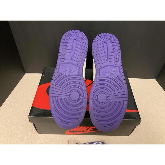 Nike Air Jordan 1 Retro High OG GS Court Purple Shoes Size 6.5Y/Women’s 8. Nice! - Picture 7 of 11
